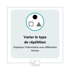 Varier le type de répétition